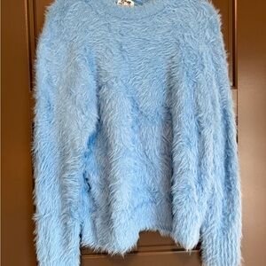 Future Collective Fluffy Blue Sweater